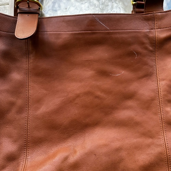 Brown Leather Tote Bag Coach - Picture 4 of 8